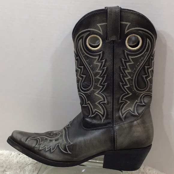 Durango Other - Durango men’s gray leather Gambler Jack cowboy boots 11D